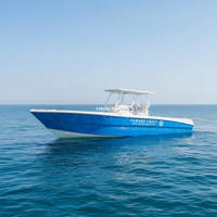 SG950B 9.5m قارب صيد رياضي من الألياف الزجاجية بوحدة تحكم مركزية مع سطح صلب 