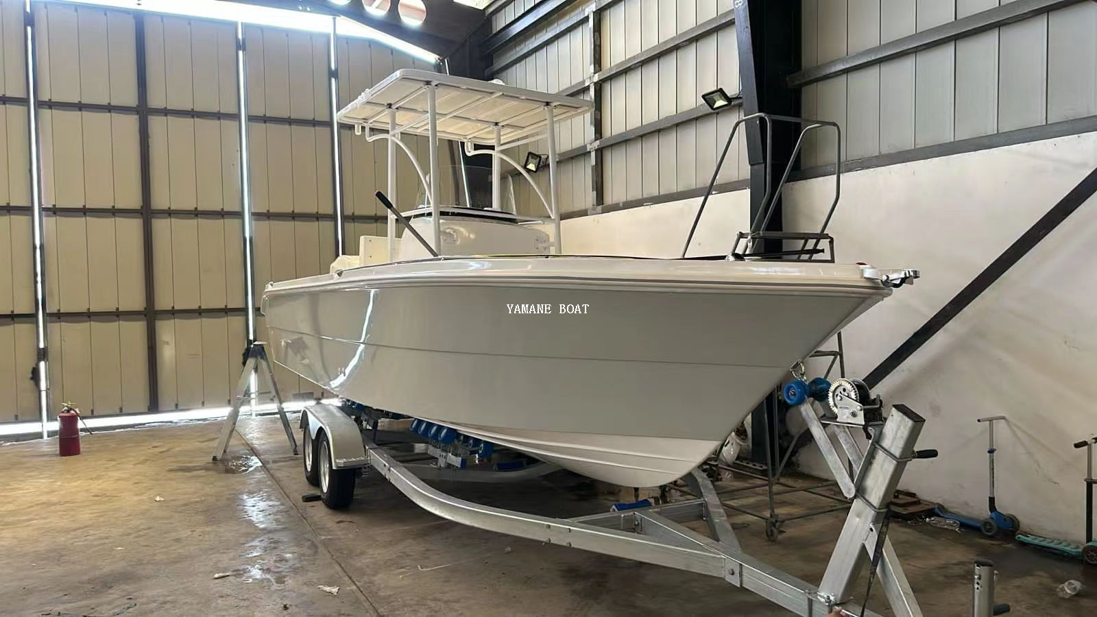 24ft 7.20m Yamane يخت من الألياف الزجاجية وحدة تحكم مركزية لصيد سمك التونة 