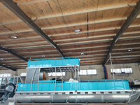 قارب عائم من الألومنيوم بطابقين بطول 37 قدمًا مع مقاعد أريكة 