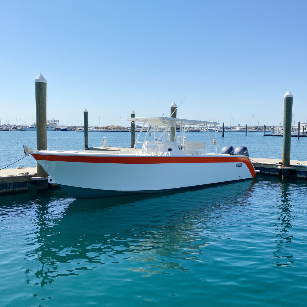 يخت كبير من الألومنيوم بطول 32 قدمًا و9.7 مترًا لصيد الأسماك عالي السرعة