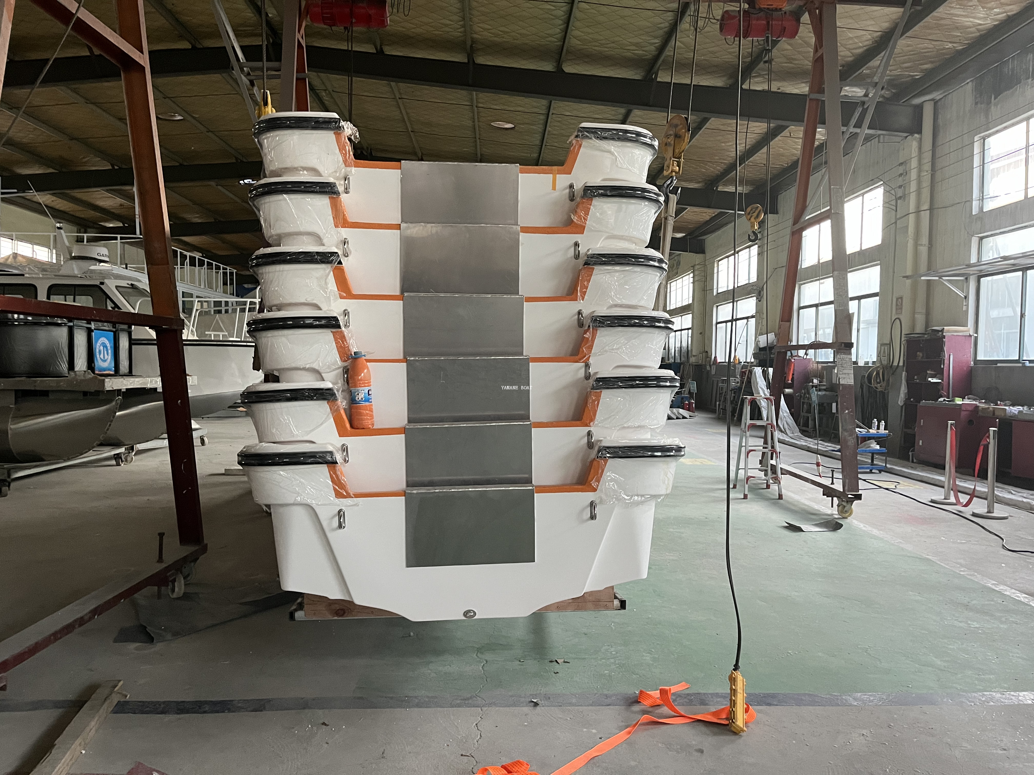 قارب نهر بانجا من الألياف الزجاجية