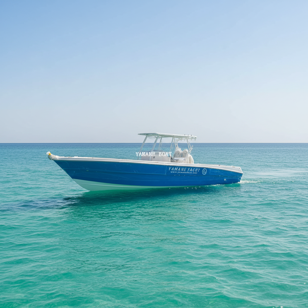 SG950B 9.5m قارب صيد رياضي من الألياف الزجاجية بوحدة تحكم مركزية مع سطح صلب 